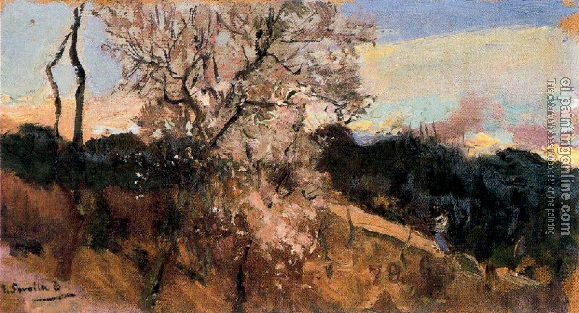 Joaquin Sorolla y Bastida - Almond trees in Asis